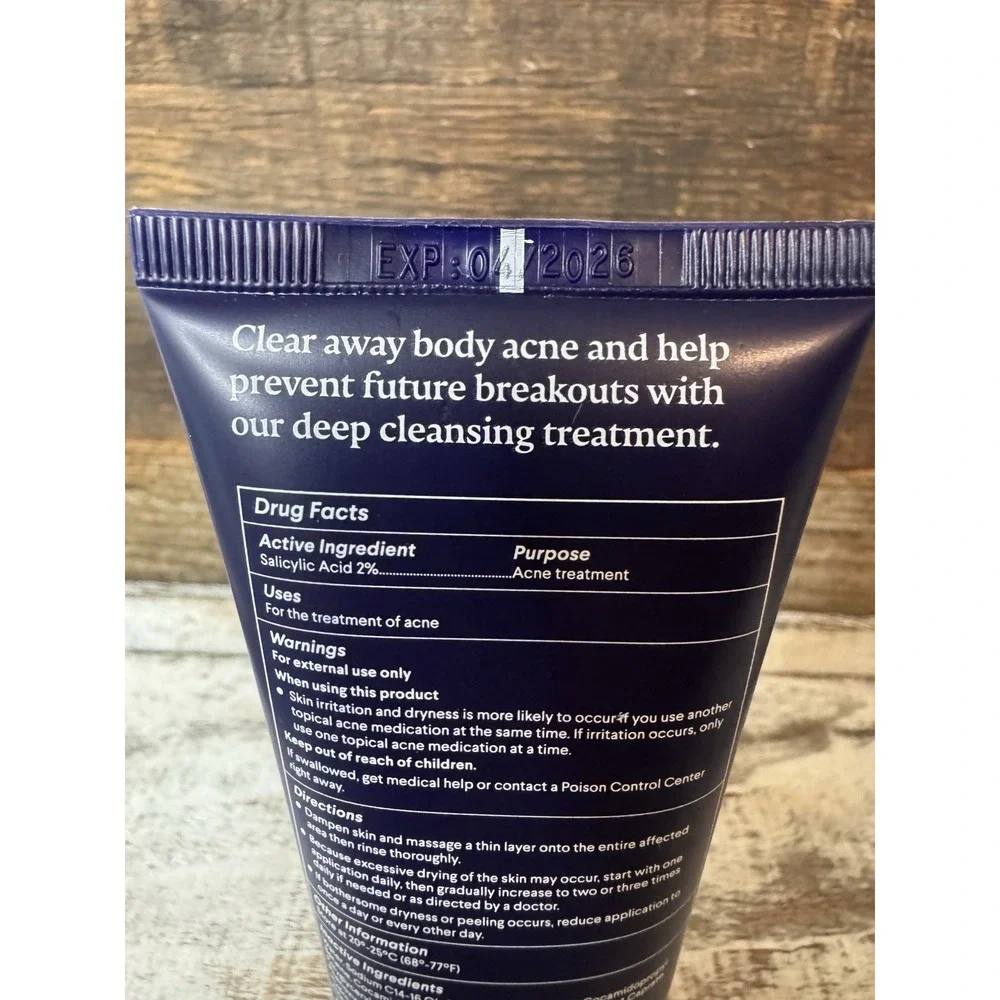 Curology Acne Body Wash 3.4‎ Fl Oz Salicylic Acid & Yea Tree Oil Sealed